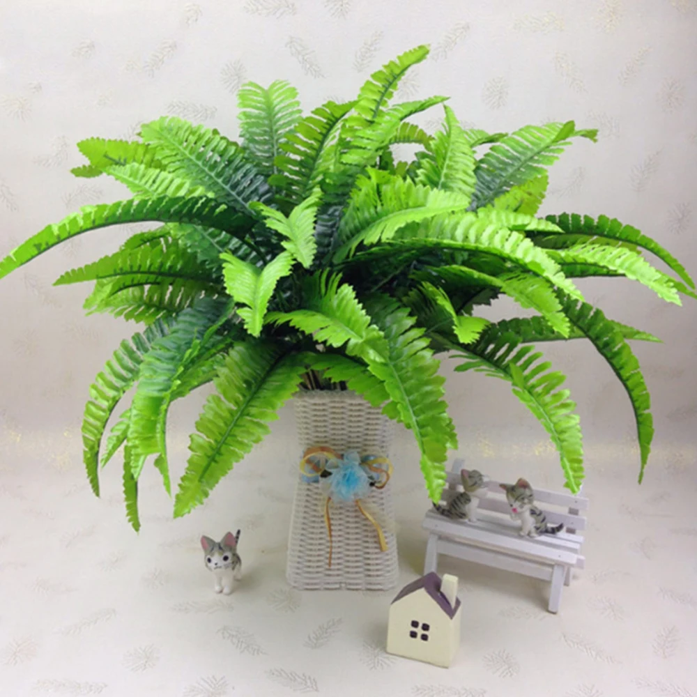 Искусственный папоротник персидские листья цветок 7 вилок искусственный