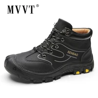 hand stitching outdoor boots men leather shoes casual winter boots outdoor retro leather ankle botas hot sale hombres botas 2021