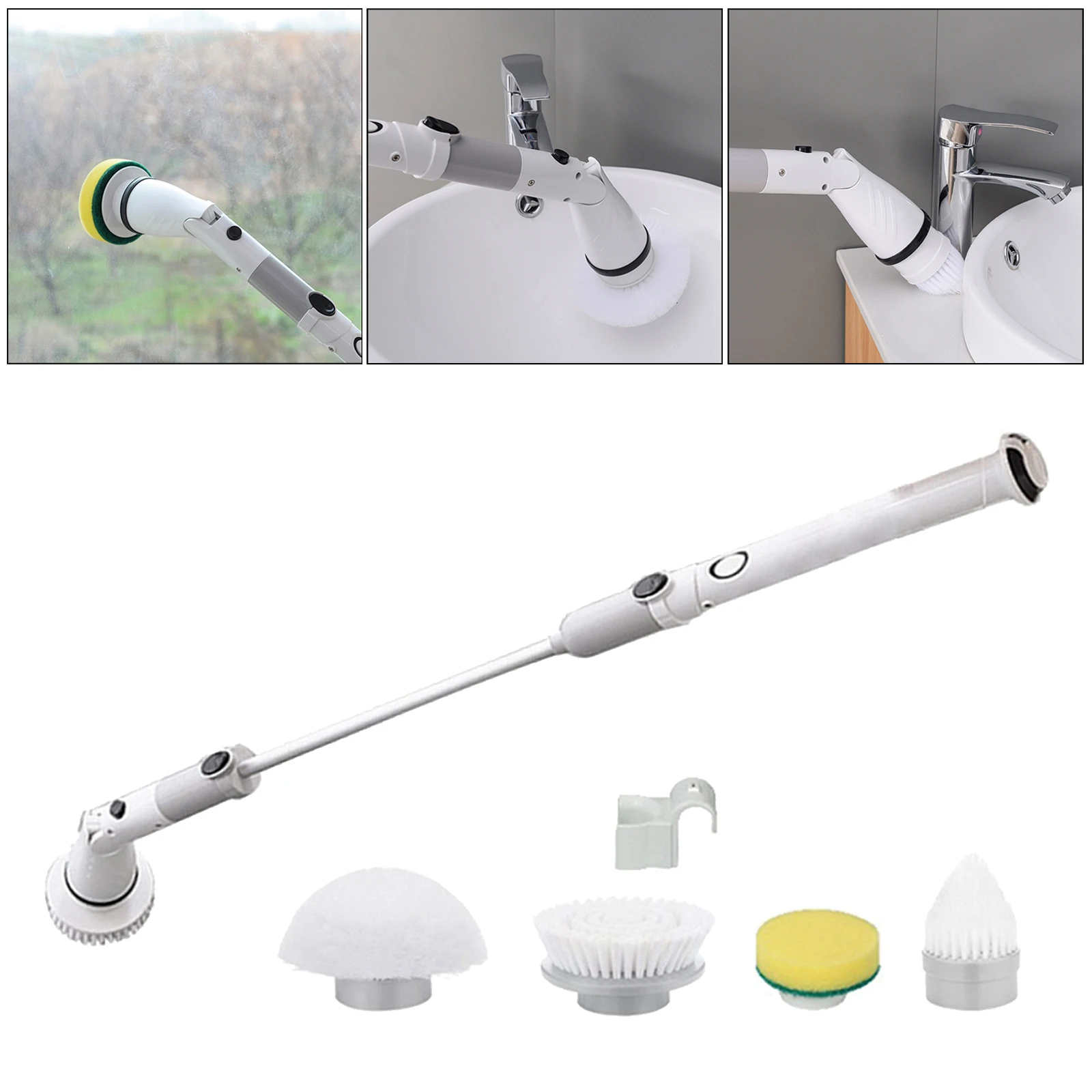 

Electric Spin Shower Scrubber Power Brushfor Cleaning Floor, Sink, Tile US