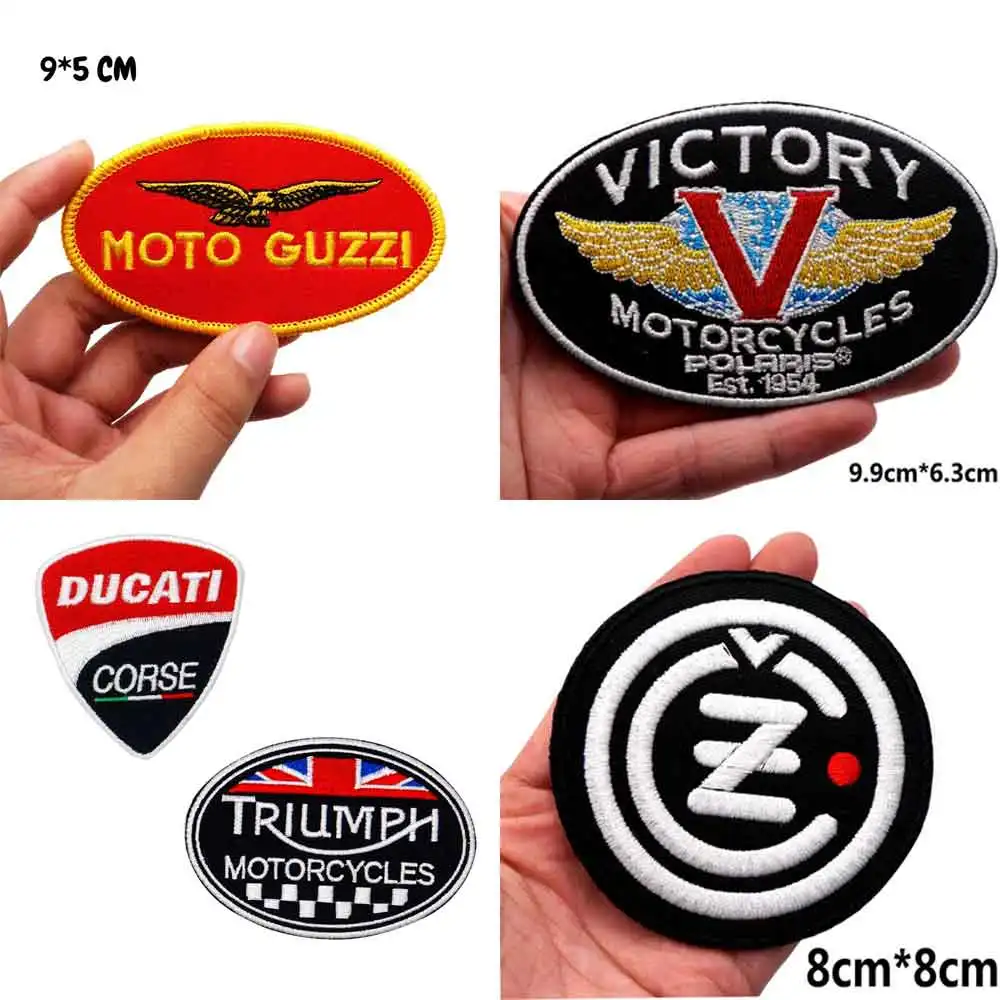 

TRUUMPH DUCATI вышитые Панк-байкерские нашивки, наклейки на одежду, аксессуары для одежды, значок