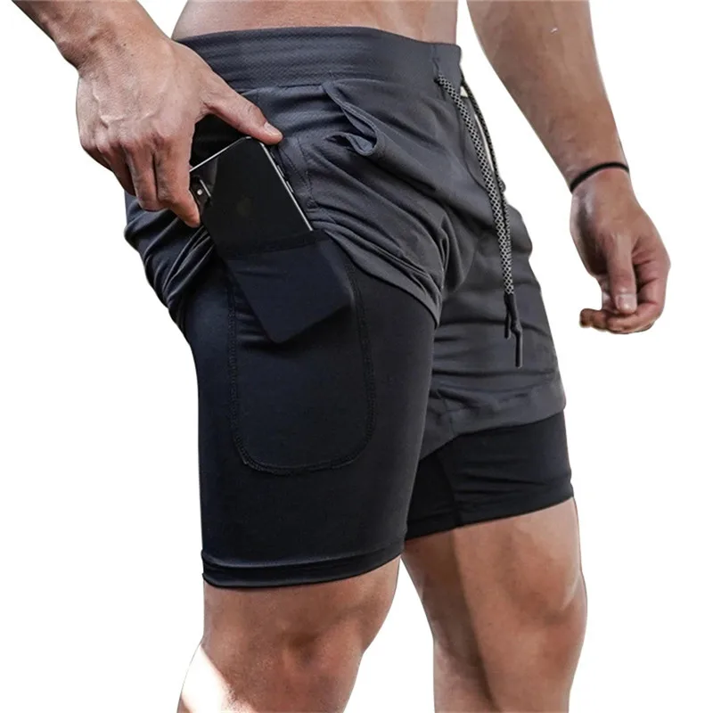 

Men´s Functional Shorts Inside Phone Storage Running Gym Training Sport Shorts Summer Casual Loose Shorts 2020 New Arrival