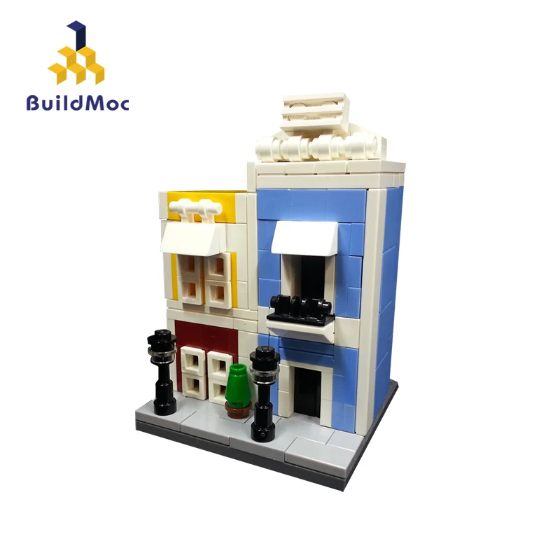 Конструктор MOC Старая Сан-Хуана модульный мини-кубик для гамбургеров сделай сам