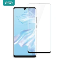 esr 2pcslot screen protector for huawei p30 p30 pro tempered glass 3x stronger 9h 3d curved full coverage protective film glass