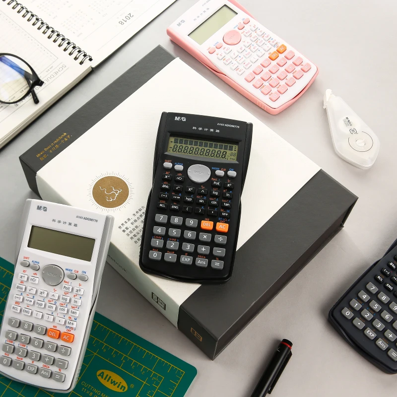 M & G 82MS цветной калькулятор sciential Calculater Financial розовый белый science для офиса