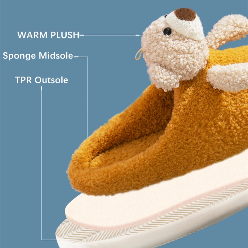 Новинка зимы 2020 года Милые дизайнерские женские меховые тапочки с объемным