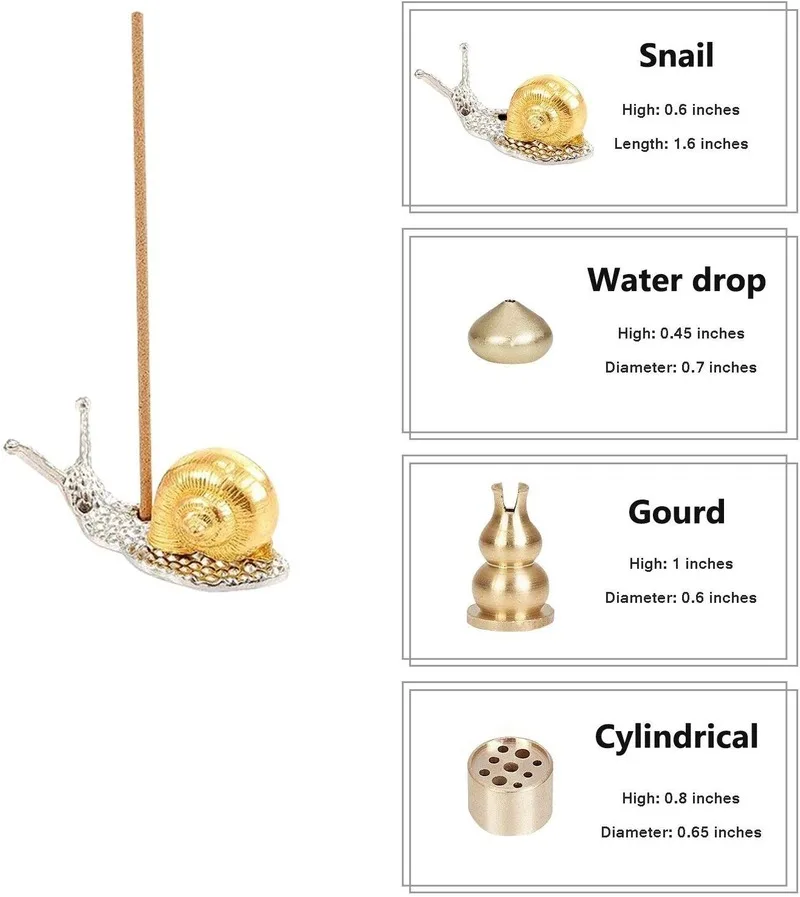 Ладан n Wish держатель для ладана аксессуары Золотая латунь бронза кукурбит палка