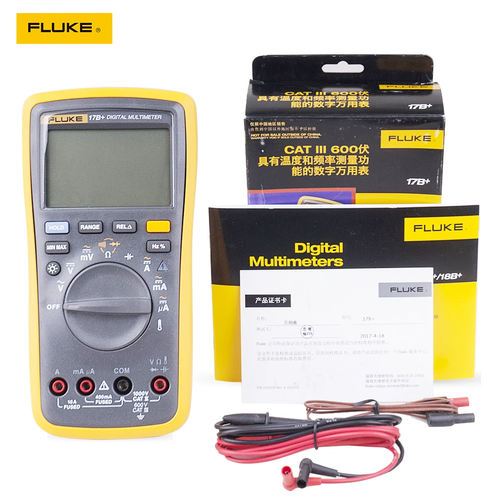 Фото Fluke 17B + цифровой мультиметр тестовые наконечники TL75 мягкий чехол Fluke 17B + цифровой мультиметр тестовые наконечники TL75 мягкий чехол