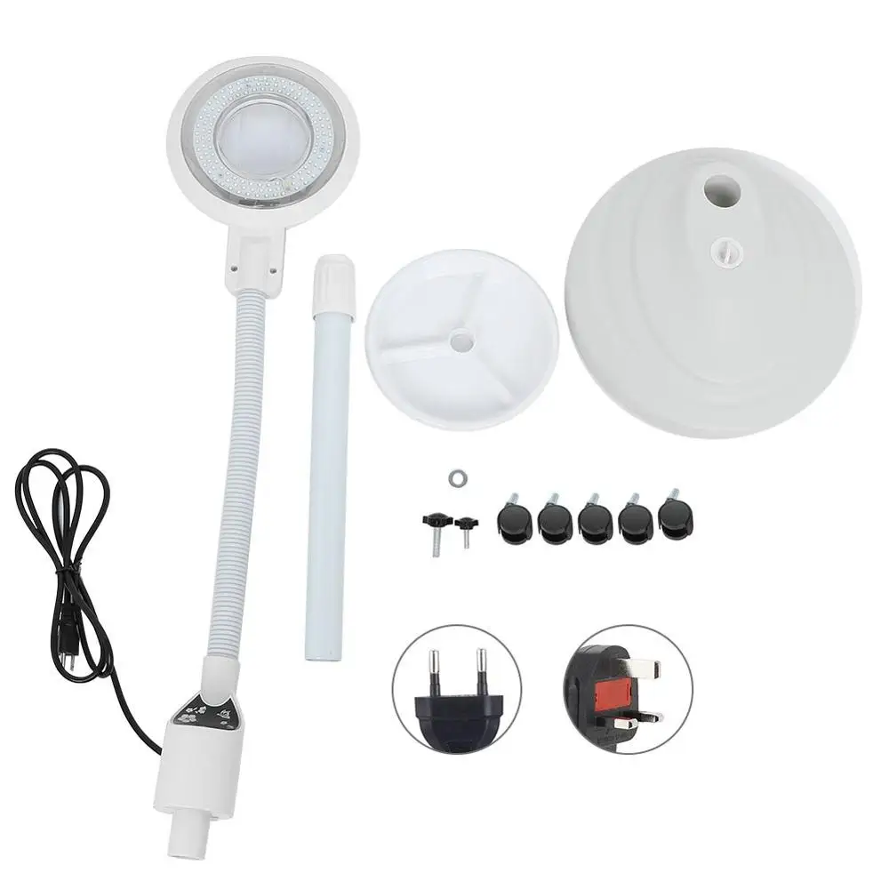 

Adjustable LED Tattoos Floor Lamp Beauty Salon Pick Acne 8X magnifying Glass Eyebrow Eyelash Manicures Makeup Eye lamp Lighting