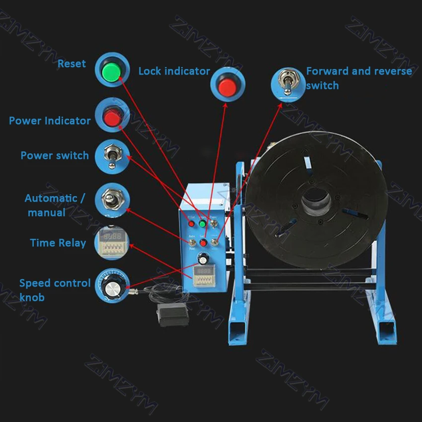 30KG Girth Automatic Welding Positioner Mini Turntable Rotating Tool For Pipe Or Circle Workpiece 110V/220V | Инструменты