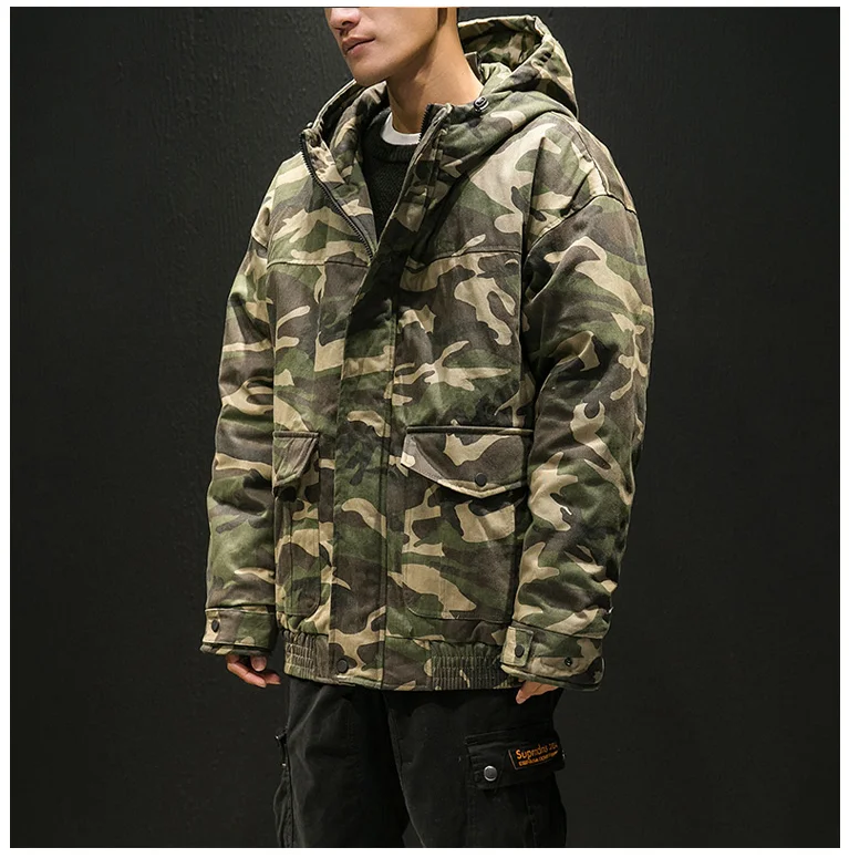 Парка мужские зимние куртки хлопковые Chaquetas Hombre камуфляжное пальто мужские s повседневные камуфляжные мужские куртки и пальто оптом