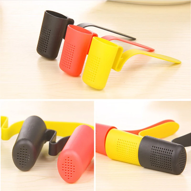 

Creative Tea Infuser Strainer Long Handle Handheld Clip On Tea Infuser Plastic Tea Strainer Tea Leaf Diffuser Teaware Accessory