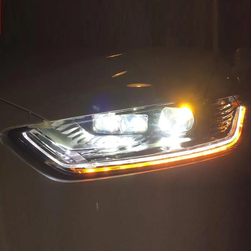Внешний стиль Luces Para Авто Лампа Cob Led Drl дневные ходовые фары автомобильные огни в сборе 17 18 для Ford Mondeo