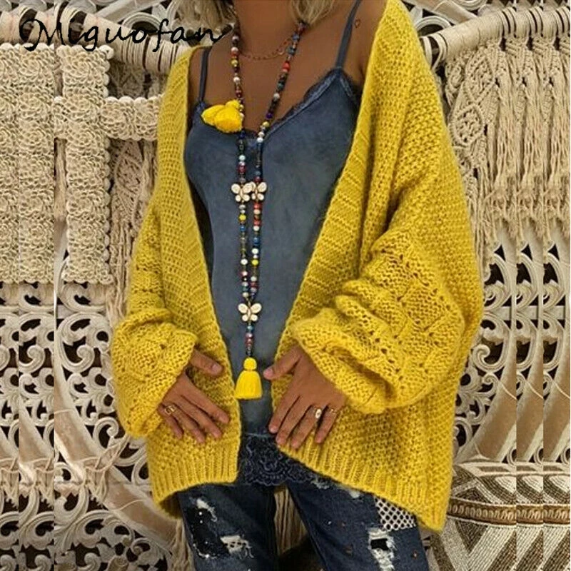 kimono cardigan women loose causal sueter mujer autumn winter knitted sweater oversized ladies tops 2020 kardigan femme sweter |