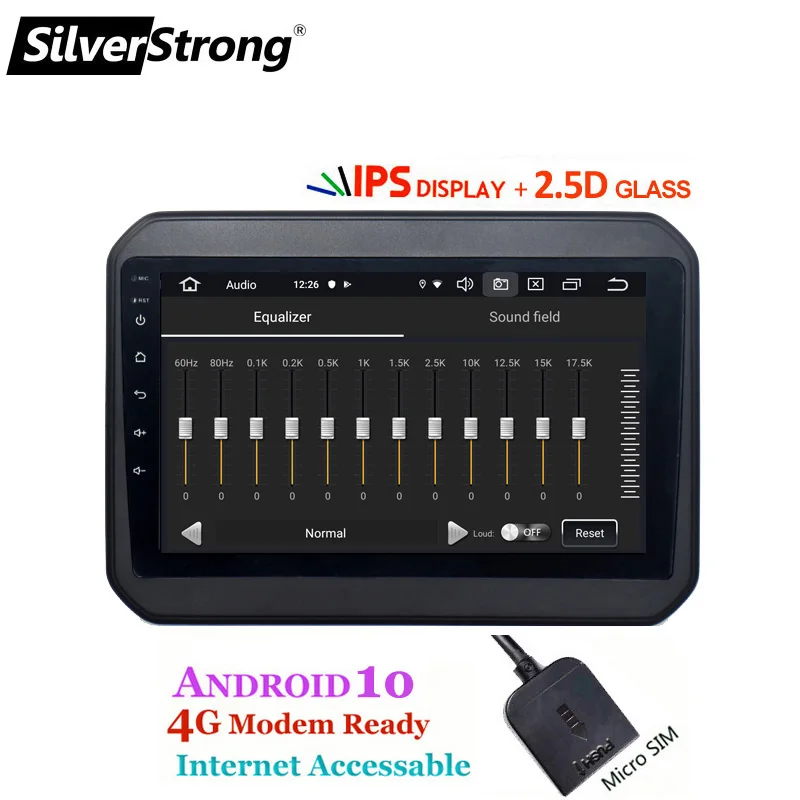 SilverStrong 4G SIM модем автомобильный Android10.0 плеер для SUZUKI IGNIS ignis 9 дюймов gps навигация wifi BT RDS 2 din радио мультимедиа