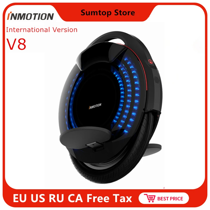 INMOTION SCV V8 Monowheel Одноколесный Электрический самобалансирующийся скутер EUC внедорожное приложение с декоративными лампами одноколесном велосипеде