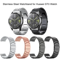 stainless steel band for huawei watch gt3 strap bracelet correa metal 2022mm watchband loop for huawei gt2 pro gt2 46mm band