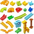 Мрамор бег, строительные блоки маленького размера идущие прокатки шар-лабиринт конструкция стволовых игрушки для детей стеклянный флакон для парфюма особой части