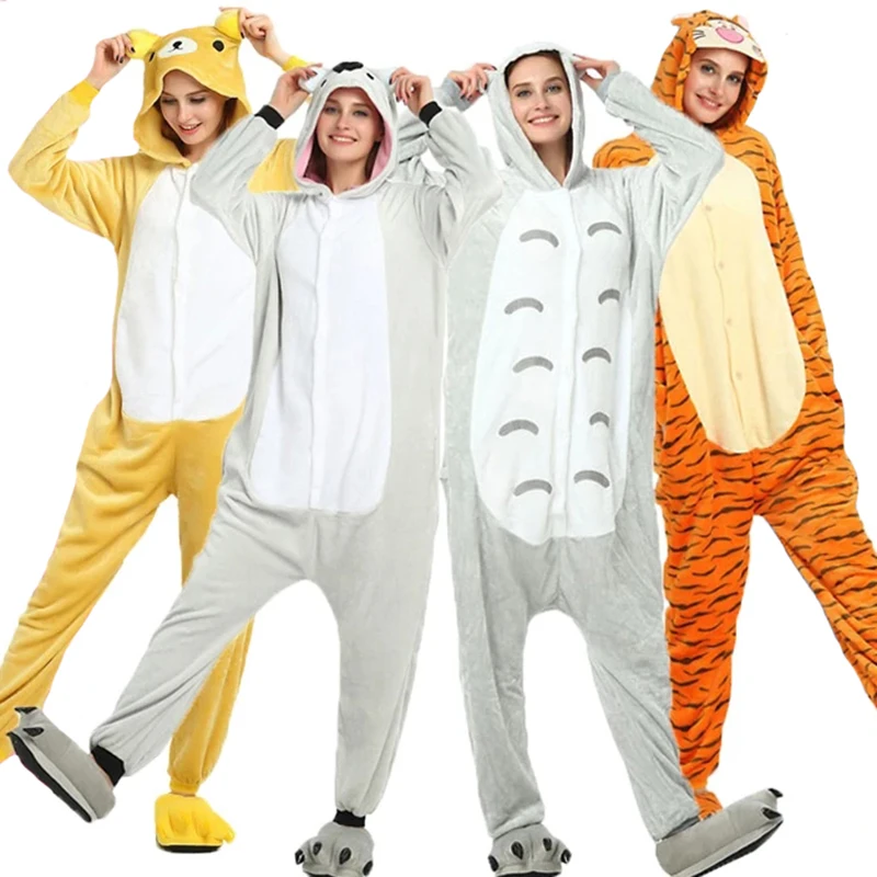 

Anime Unicorn Onesie Women Panda Sleepwear Set Kigurumi Adult Women's Pajamas Stitch Totoro Cosplay Children Boy Girl Kid pijama