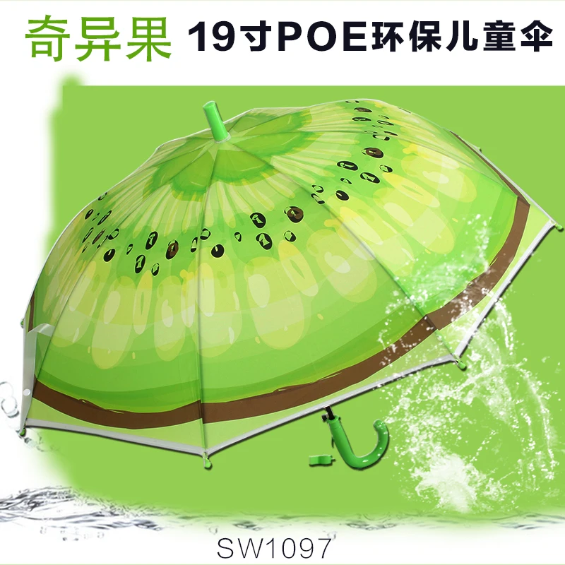 Креативный детский зонт с фруктами ветрозащитный для детей и девочек мальчиков