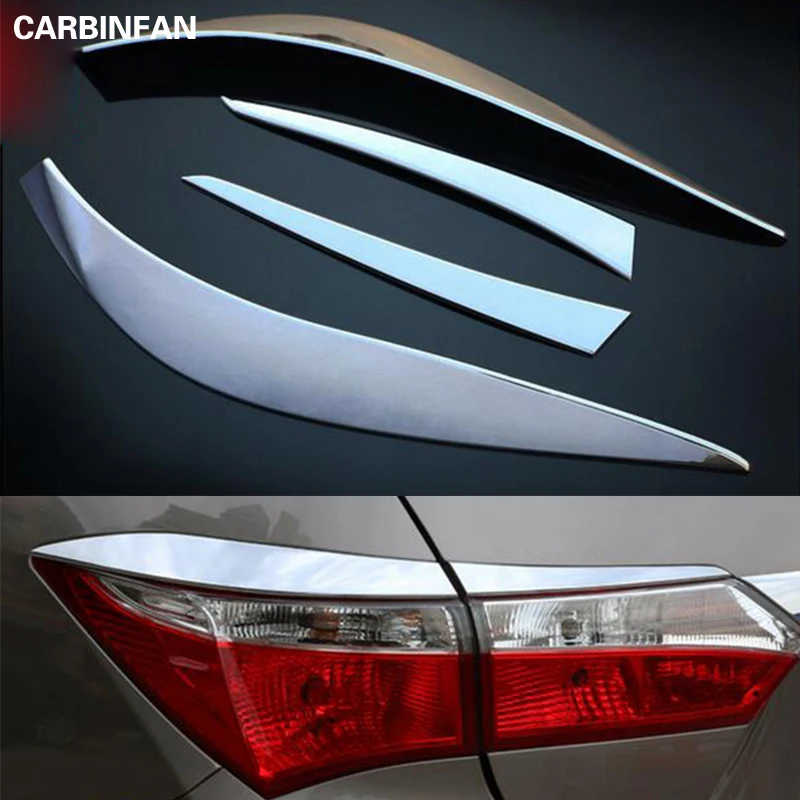 Хромированные аксессуары ABS для задних противотуманных фар 4 шт./компл. toyota corolla 2014