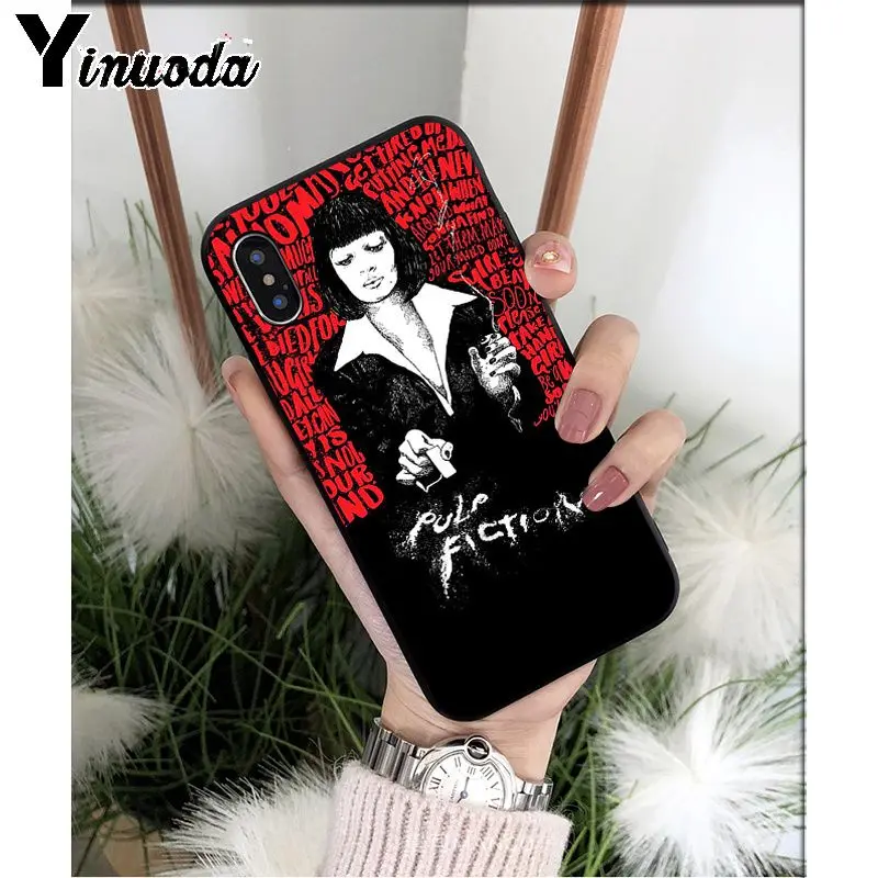 Yinuoda пульпа фантастика ТПУ Мягкий силиконовый чехол для iPhone X XS MAX 6 6S 7 7plus 8 8Plus 5 5S XR