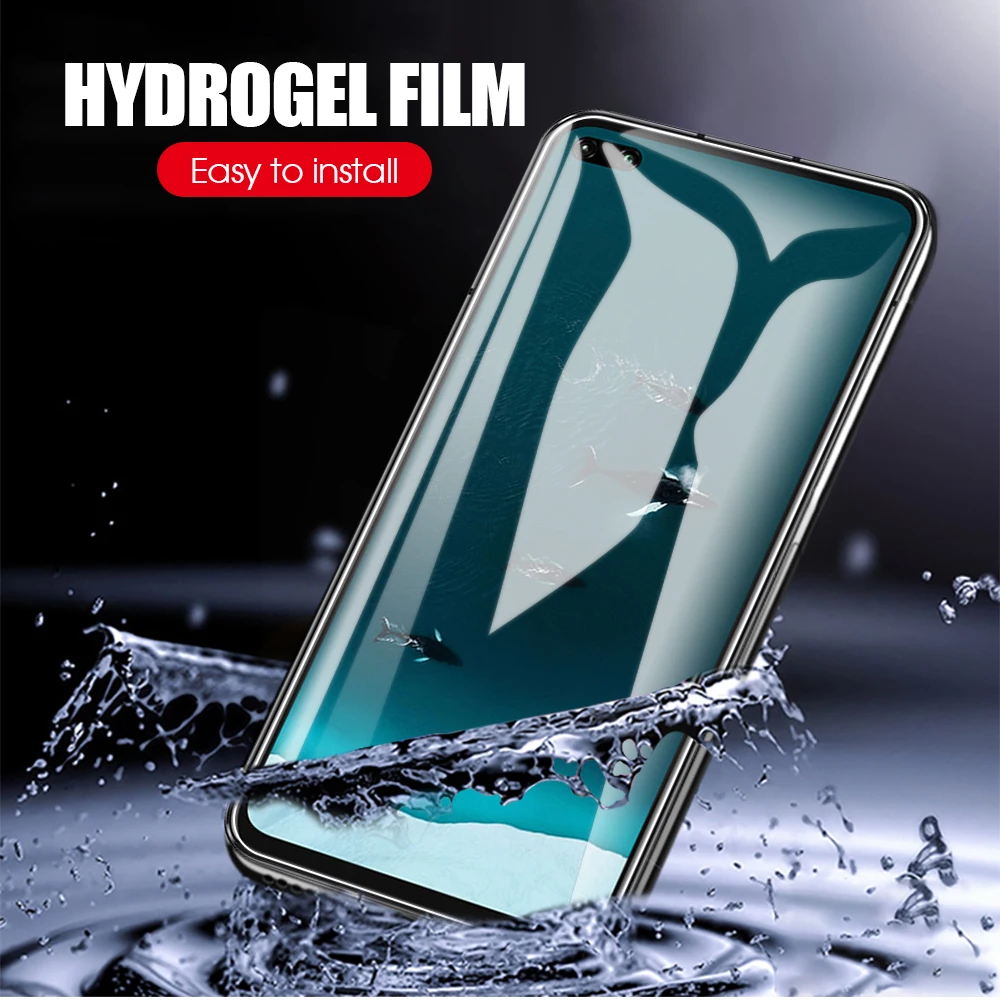 Мягкая Гидрогелевая пленка 9D 2 в 1 для Huawei Nova 6 Se Honor V30 Pro HD на объектив задней камеры