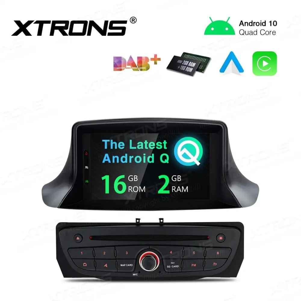 7&quot Android 10.0 OS Car DVD Multimedia GPS System for Renault Megane III / Fluence 2007 2008 2009 2010 2011 2012 2013 2014 2015 |