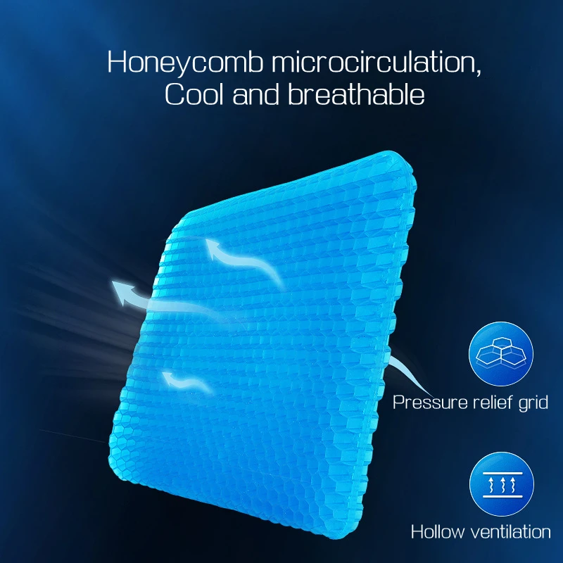 Гелевая сиденья в китайском стиле фиолетовая Улучшенная двойная Нескользящая