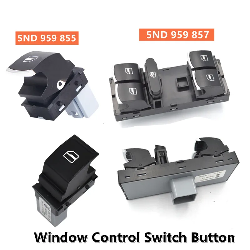 

Power Window Control Switch Button Set 5ND 959 857 5ND 959 855 For Volkswagen Golf MK5 6 Jetta Passat B6 Tiguan Rabbit Touran