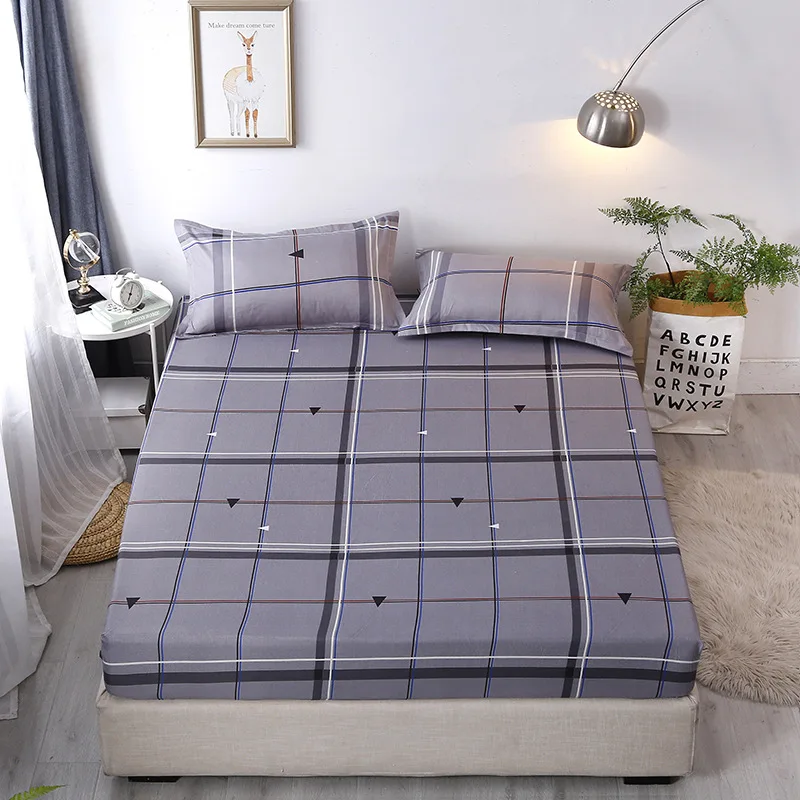 Полноразмерная Нескользящая простыня с принтом эластичная для матраса