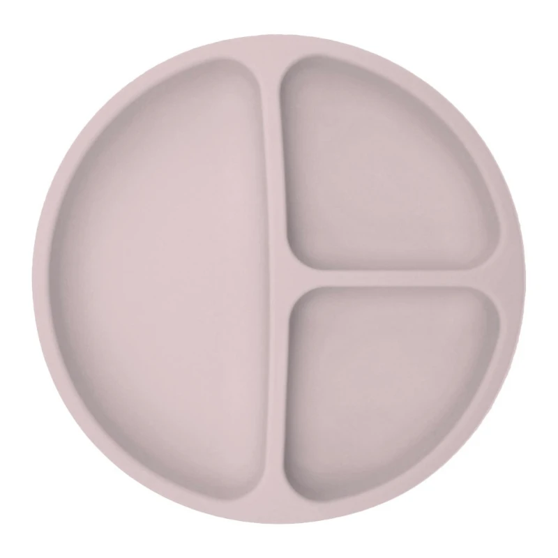 

U50F Waterproof Food Grade Silicone Baby Divided Suction Bowl Anti-Slip Dinner Plate
