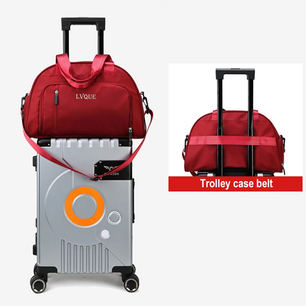 Nylon Waterproof Sports Gym Bag for Gym Fitness Training Shoulder Handbags Bag Yoga Luggage Bag With Shoe Compartment  X256D