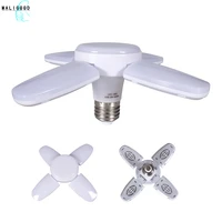 maligood luces led mini folding led fan light bulb e27 lampada ac85 265v 28w foldable fan blade angle adjustable light bulb
