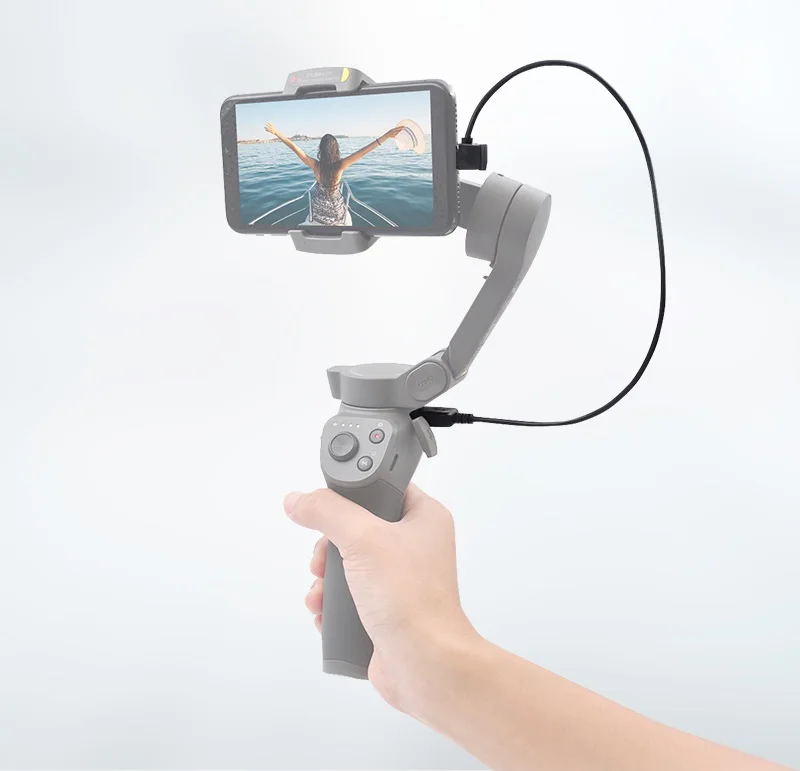 Для DJI OSMO Mobile 3 ручной карданный стабилизатор зарядный кабель 35 см локоть USB зарядное устройство подключить провод DJI OSMO Мобильные аксессуары