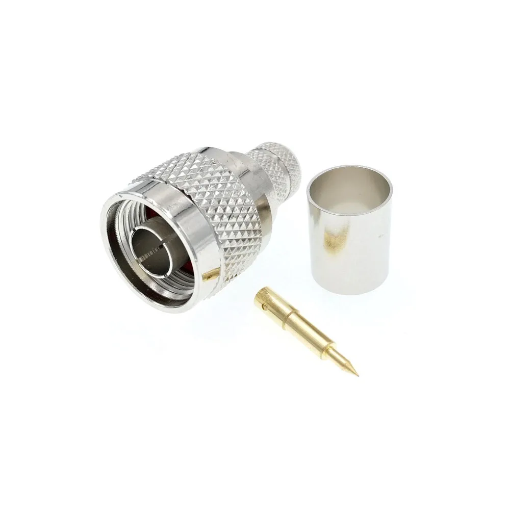 10 шт. N штекер RF разъем обжимной для коаксиального кабеля LMR400 RG213 RG8 7D FB Ecoflex 10|connector