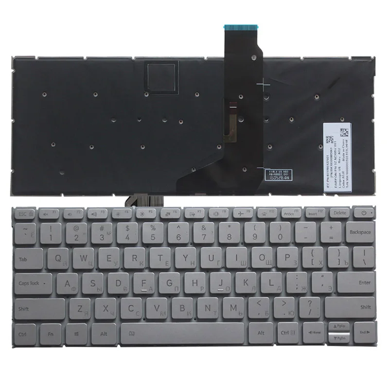 Русская клавиатура для ноутбука Xiaomi MI Air 12 5 дюйма 6037B0127601 MK10000005661 9Z.ND6BV.001 RU