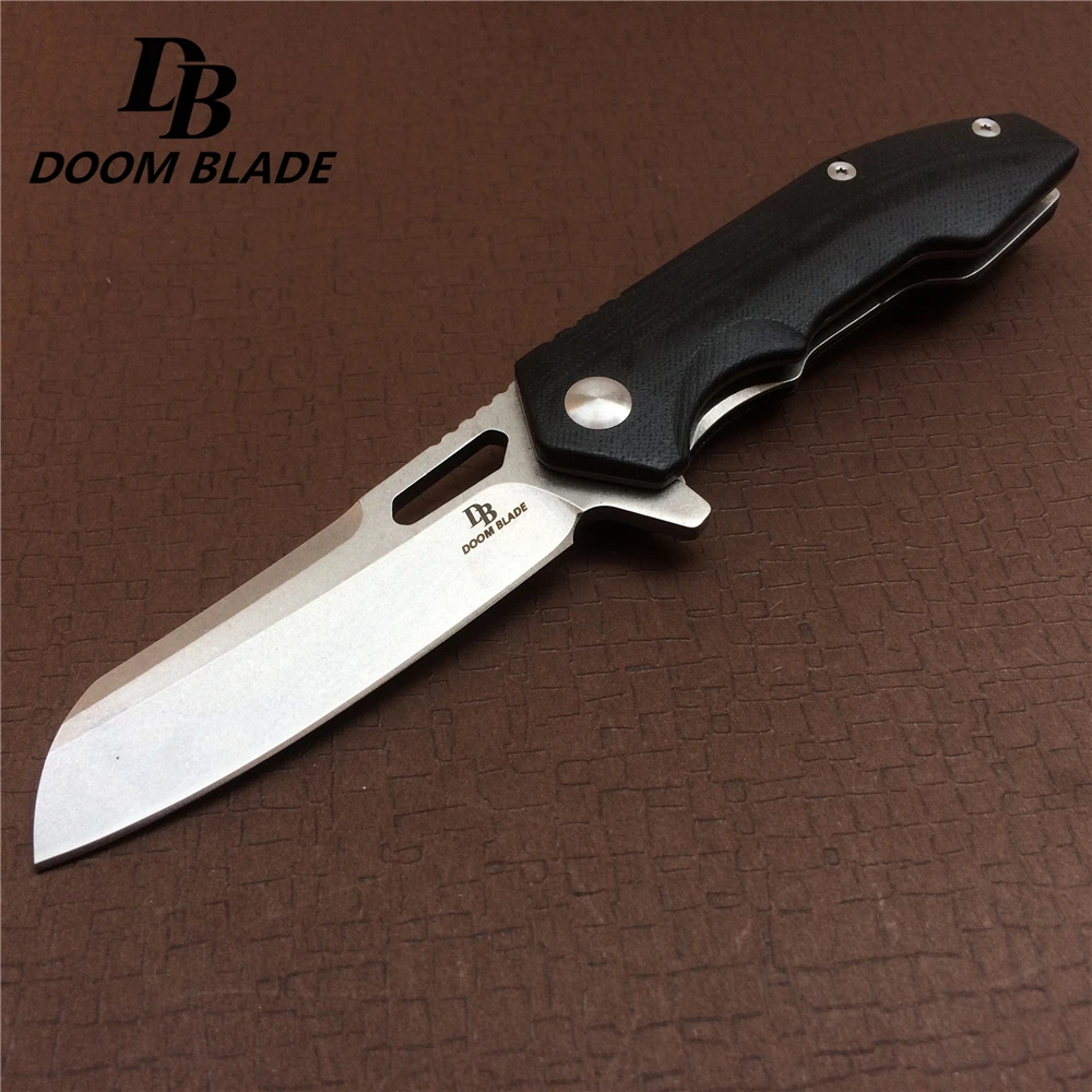 Нож Тактический складной клинок С флиппером и рукояткой из G10 7 9 дюйма |