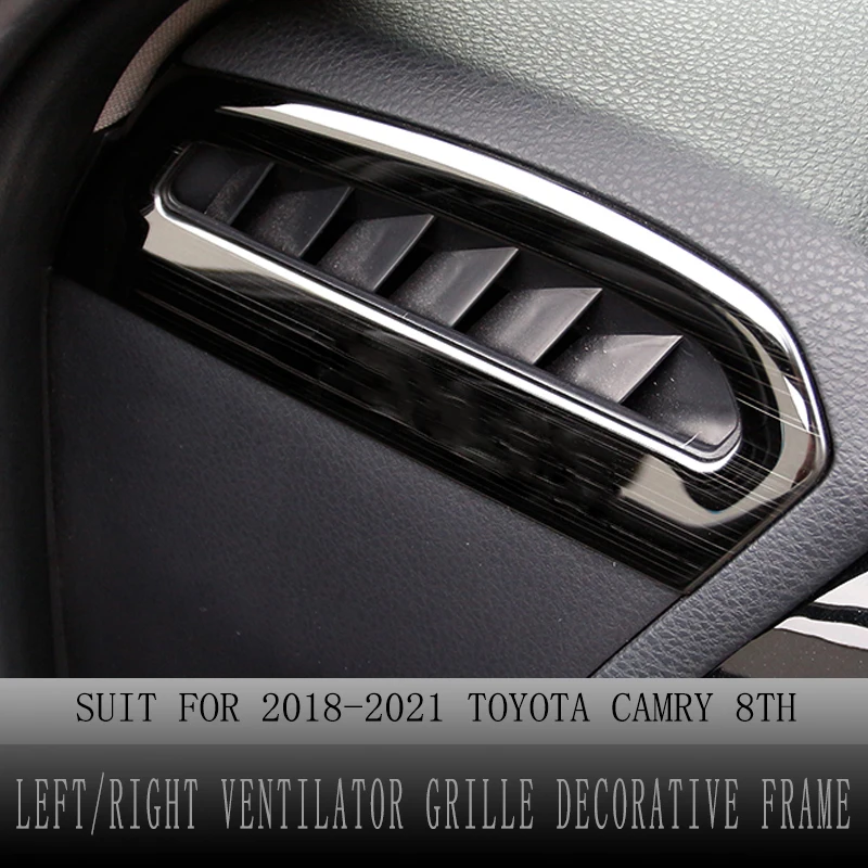 

Air Panel Cover for Toyota Camry 8th Gen 2018 2019 2020 Left/Right Ventilator Grille Decorative Frame Car Interior Accessories