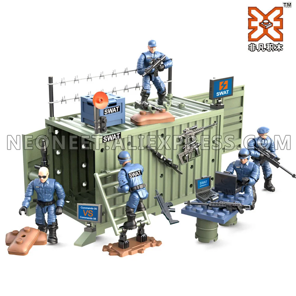 4 шт./компл. военная армия Второй мировой войны WW2 город спецназ полицейские