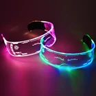 Красочный светодиодный очки не Батарея солнцезащитных очков светящихся декоративная маска для неоновый вечерние Хэллоуин Косплэй бар DJ будущее Технология