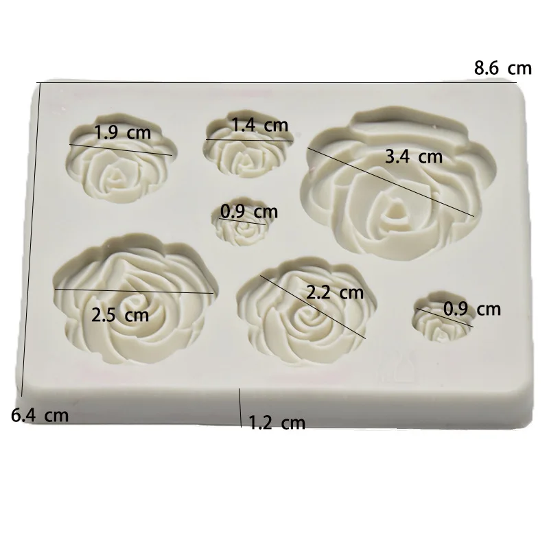 Свадебное украшение для шоколада в форме роз силиконовая форма торта