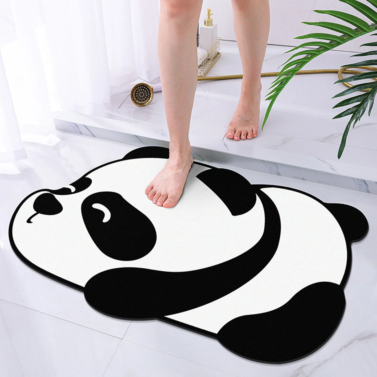 

Cute Floor Mats Bathroom Anti-slip Absorbent Dry Feet Toilet Doorway Carpet Rug Family Entrance Door Bedroom Kitchen Soft