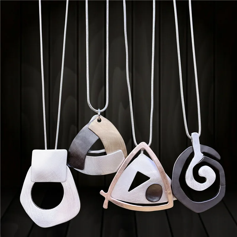 

Модное женское ожерелье с цепочкой на свитер, геометрическое ожерелье с круглой подвеской, вечерние ювелирные украшения на годовщину, пода...