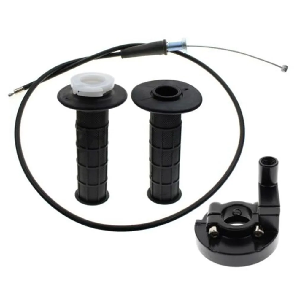 

Black Grips Cable Clamp Fittings For Monster Moto 80cc Mini Bike Grips Parts New