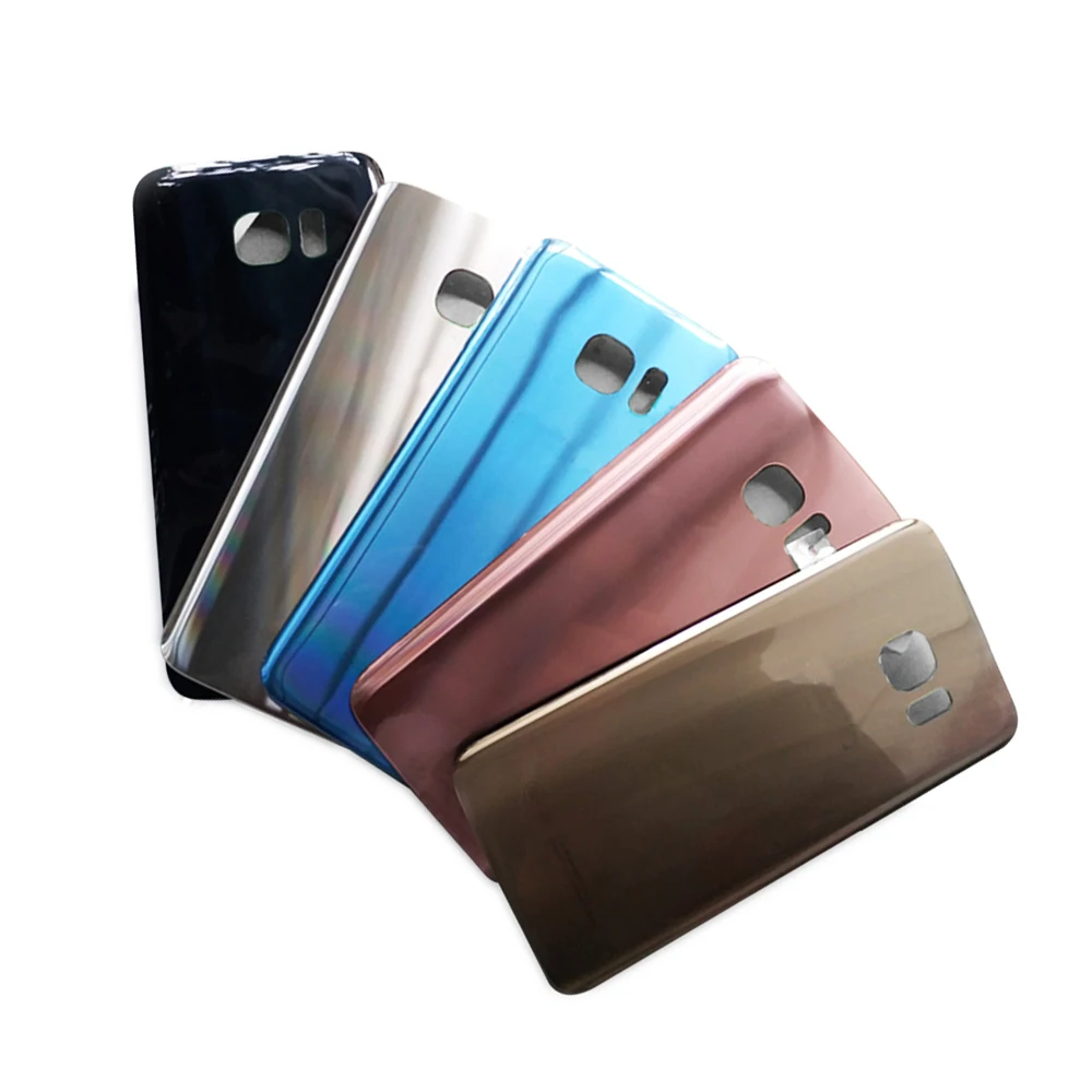 Новая стеклянная задняя крышка для Samsung Galaxy S7 G930F S7Edge G935F батарейного отсека