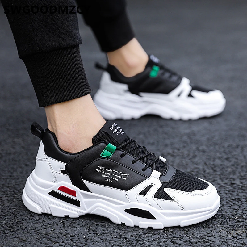 Кроссовки мужские кожаные повседневная обувь в стиле хип-хоп модные роскошные