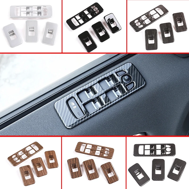 

For Land Rover Discovery Sport 2015-2019 Window Button Switch Cover Glass Lifting Frame Trim Sticker Car Styling Accessories