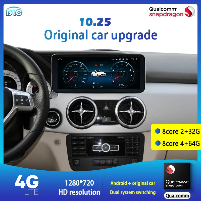 

DLC-плеер для Benz Glk300/350, 2008-2013 чип, процессор Qualcomm, экран HD1920, экран 8,8/12,5 дюйма, Dsp, Восьмиядерный процессор, 4 + 64 ГБ, Android, центральный проигрывате...