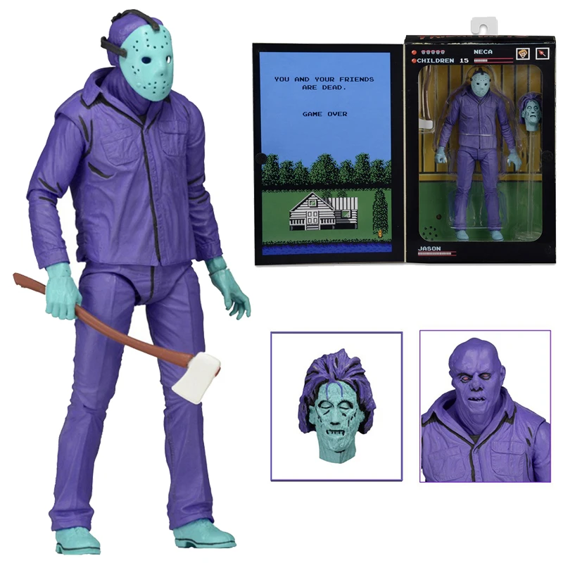 С музыкой NECA Horror Friday 13-ый разрушить Джейсон видео игра Мощность играть версия экшн фигурка модель игрушка; подарок
