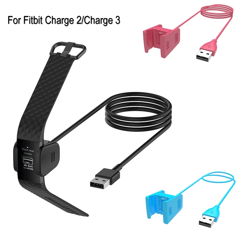 Зарядное устройство USB для Fitbit Charge 3 Charge2 зарядный кабель смарт браслета 2 док